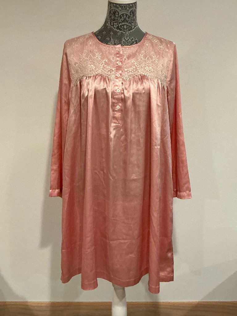 Oscar De La Renta Pink Short Nightgown Luxury Sleepwear Chemise | Women's S